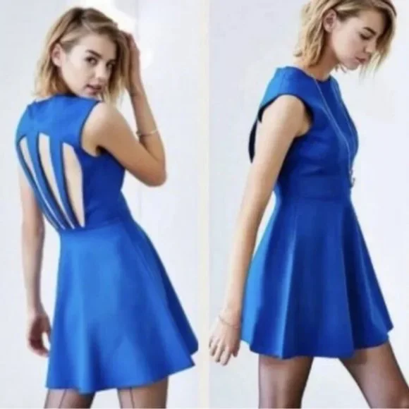 Urban Outfitter Silence + Noise Spring Chic Open Back Fit and Flare Mini Dress - Picture 10 of 10